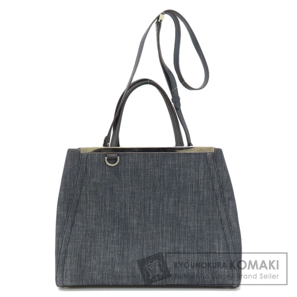 Fendi Two Jours Denim Tote Bag